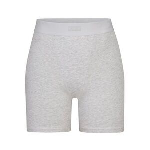 SKIMS BOYFRIEND BOXER LIGHT HEATHER GREY FIRM